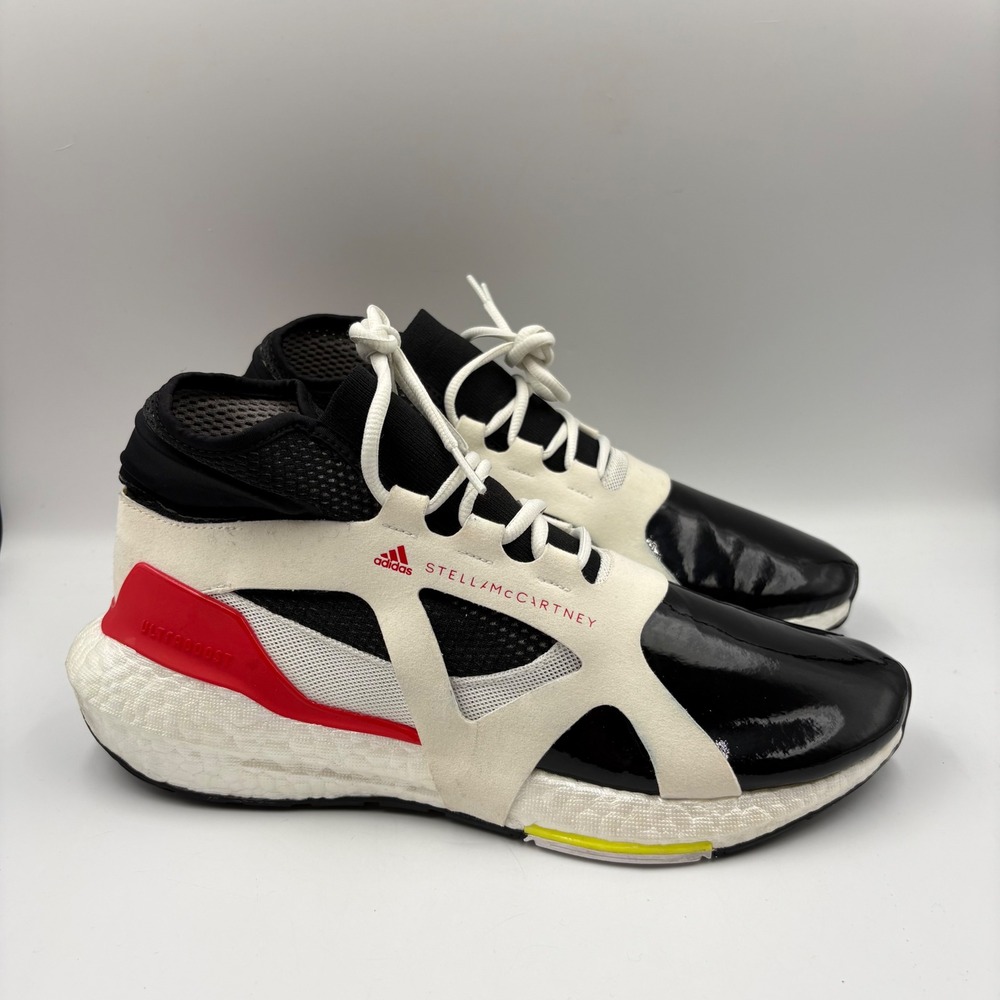Adidas Stella McCartney Ultraboost 21 Women 8.5 White Black Running Shoes